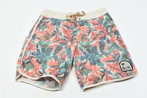 Howler Brothers BRUJA Board Shorts Mens 30 Pink Blue Floral Drawstring Swim